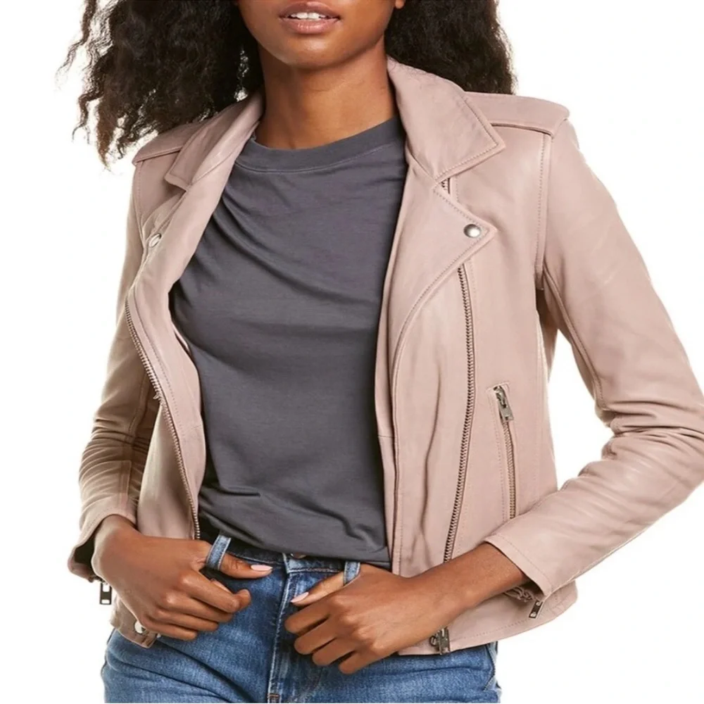 IRO Newhan Leather Moto Jacket - Picture 2 of 7